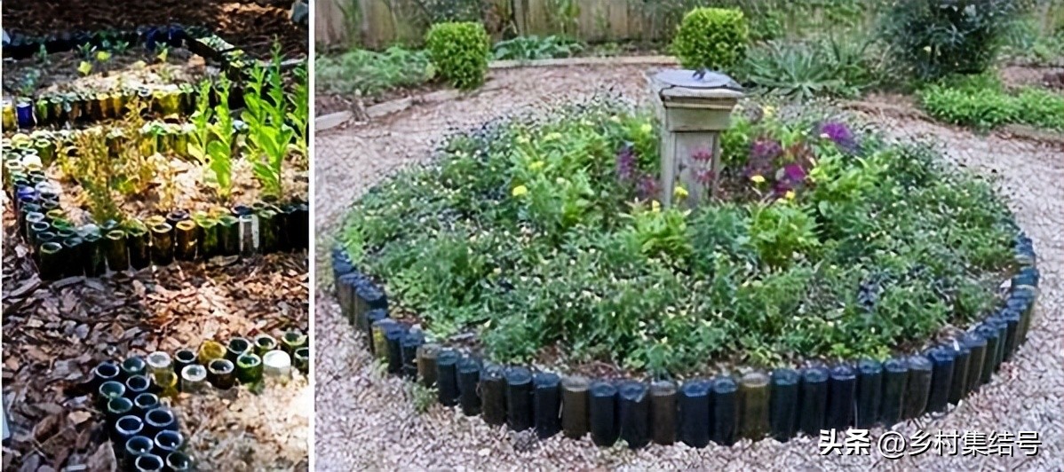 别墅庭院创意藤床,农村新型庭院花园设计图