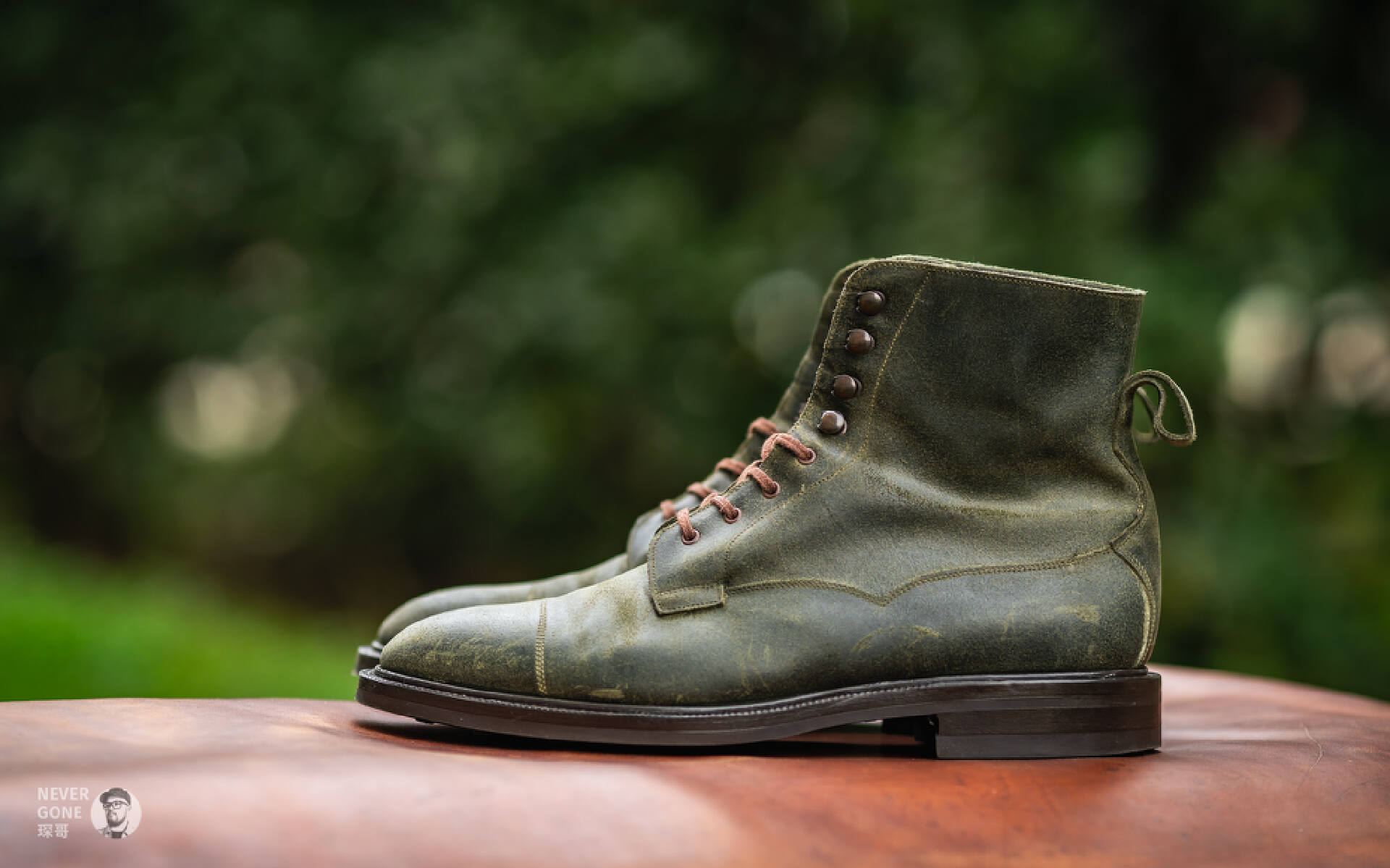 成功集邮EdwardGreen咔叽村靴：蜡翻毛Galway