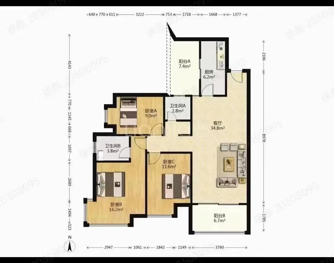 深圳南国丽城一房一厅,深圳南国丽城二手房