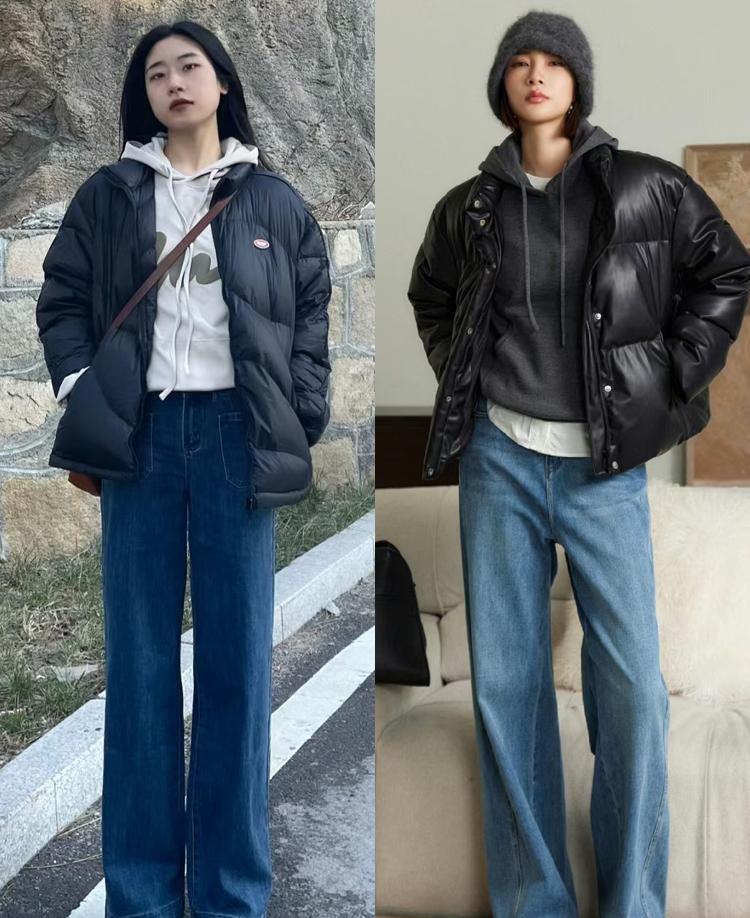 冬天穿“短款”羽绒服，记住这四个搭配公式，轻松变时髦又显腿长