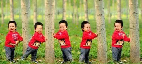 年轻夫妻给孩子起名,老公给六胞胎取名字