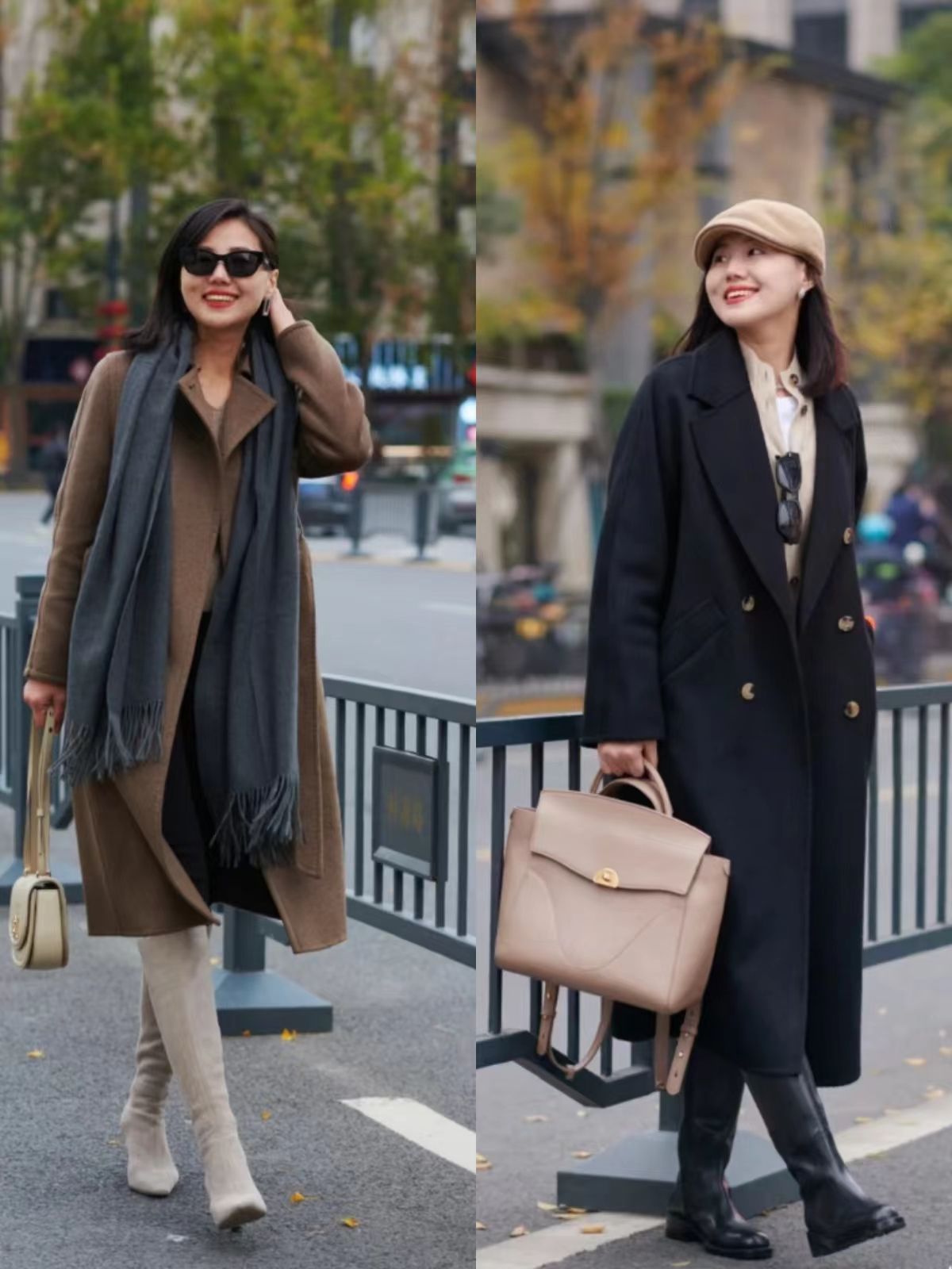 大衣穿搭小个子中长款,适合小个子穿的大衣长款