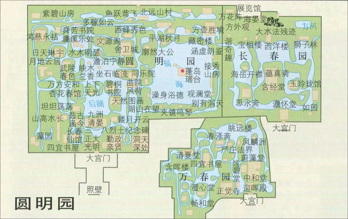 圆明新园和圆明园长得一模一样吗,北京圆明园横店