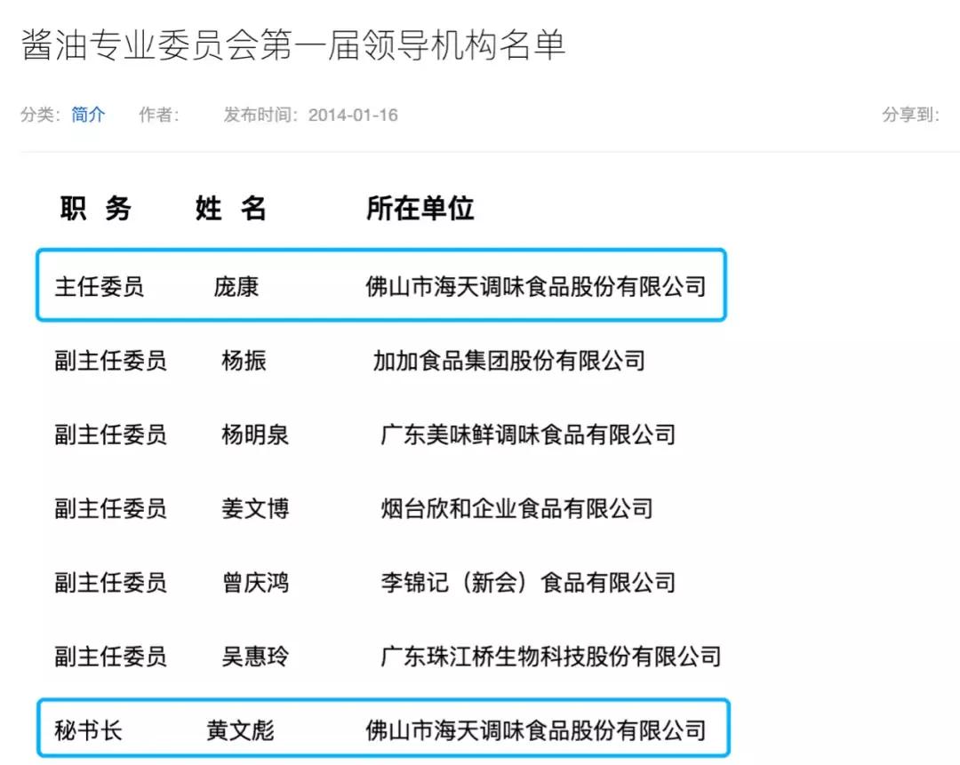 中国调味品协会是国家单位吗,中国调味品协会单位有哪些
