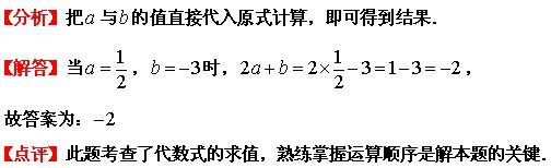 代数式求值知识点,代数式求值专题大全