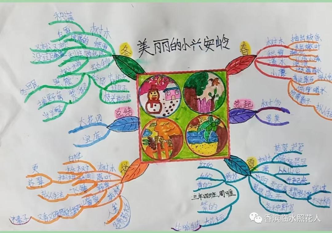我的家乡英语思维导图怎么画,这儿真美思维导图三年级习作