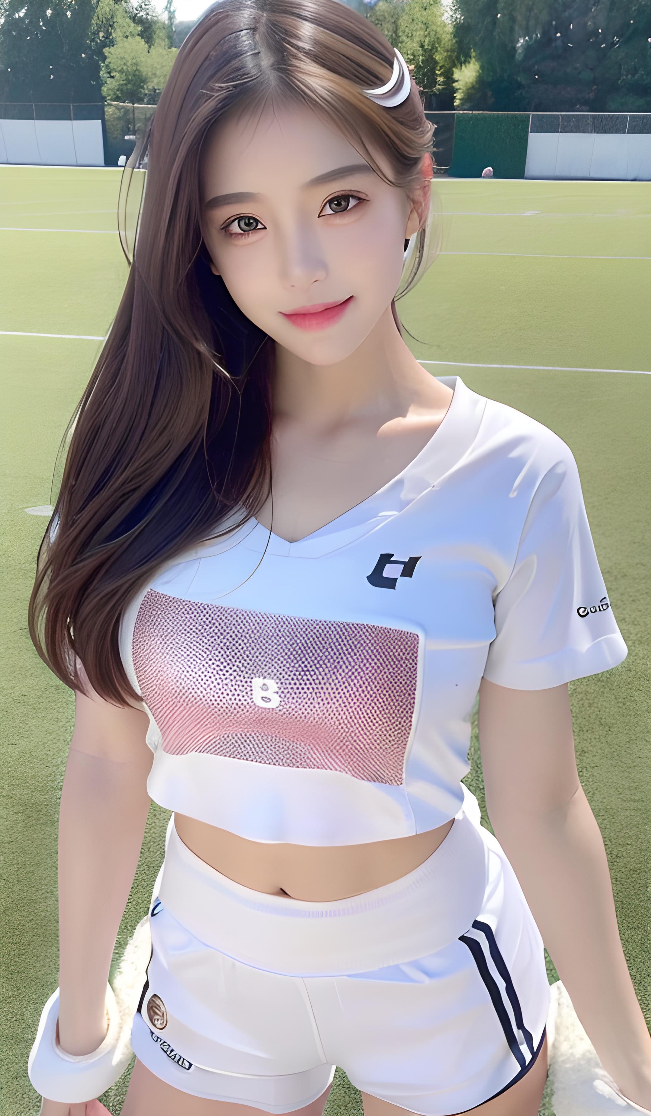 性感足球宝贝美女写真，热血青春的绽放