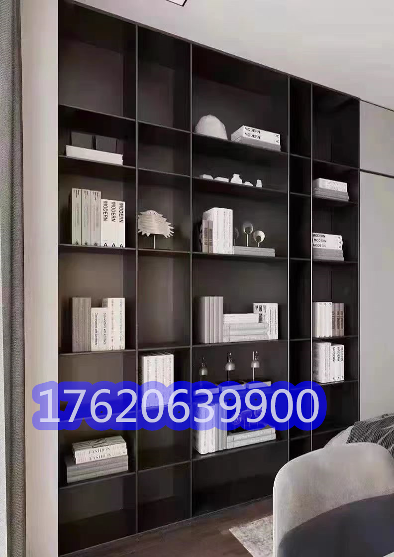 超薄铝板书柜,铝板柜定制书架