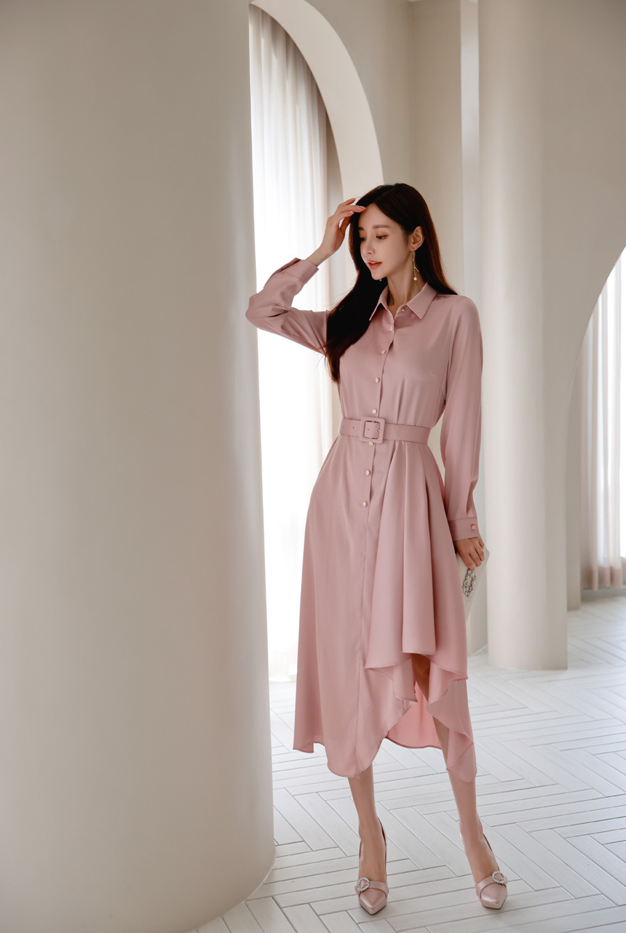 玫红色720雪纺大摆裙,雪纺大摆半身裙紫玫红