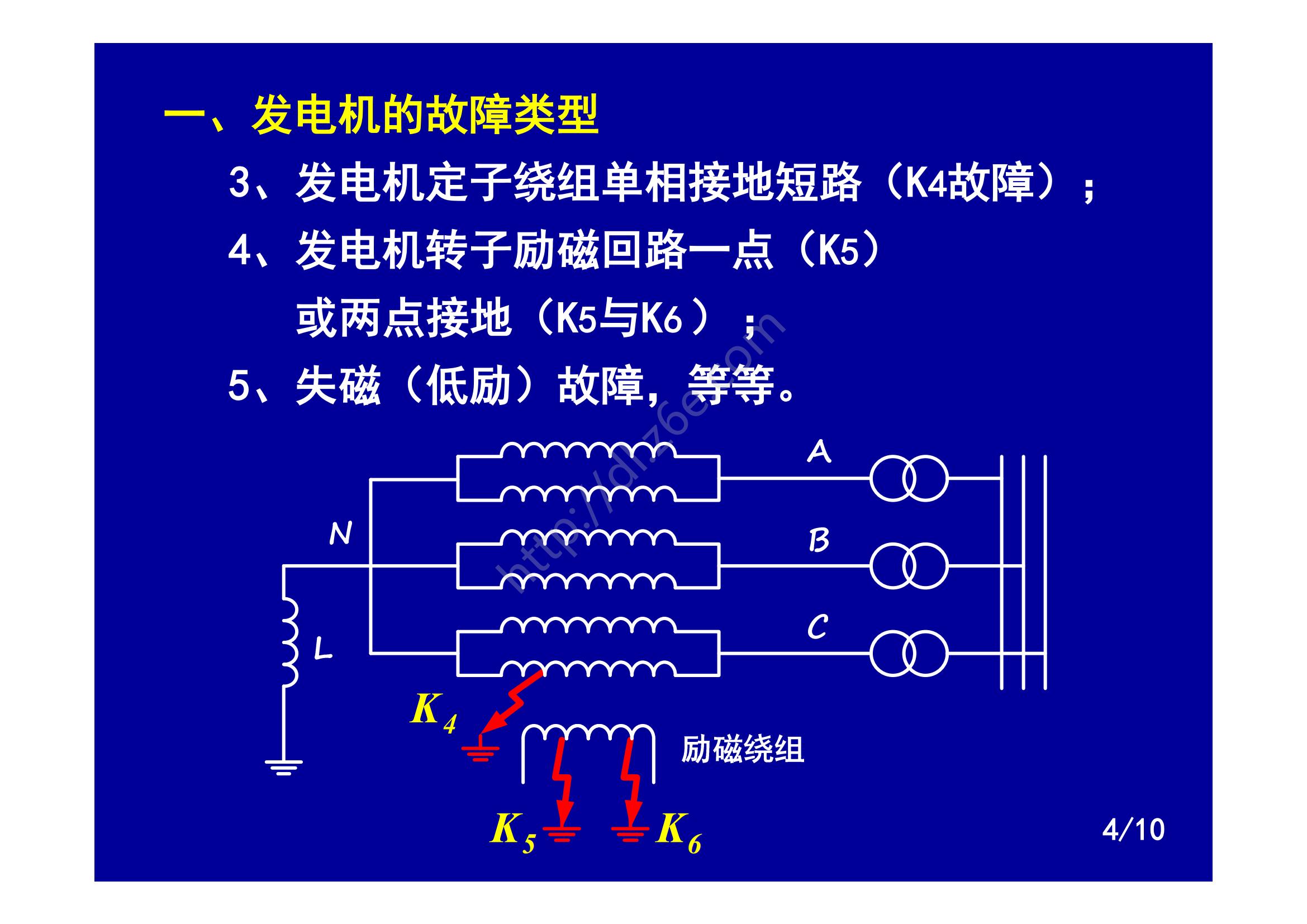 发电机继电保护装置的配置原则,发电机转子接地继电保护试验方法