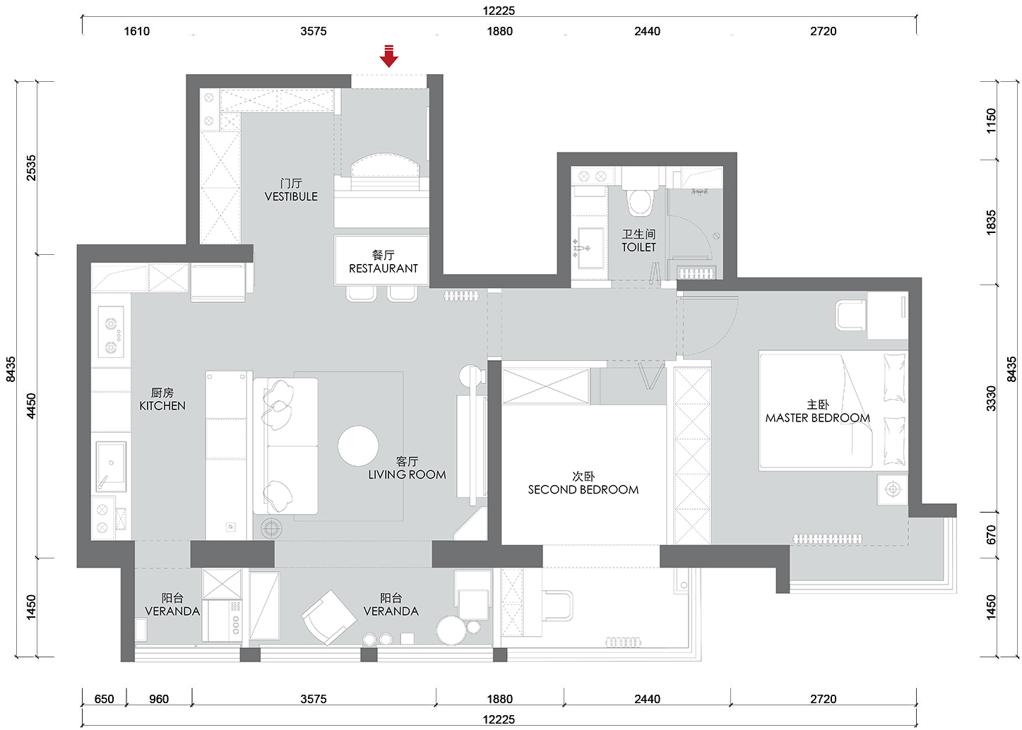 两居室小户型法式复古,小户型房子复古风