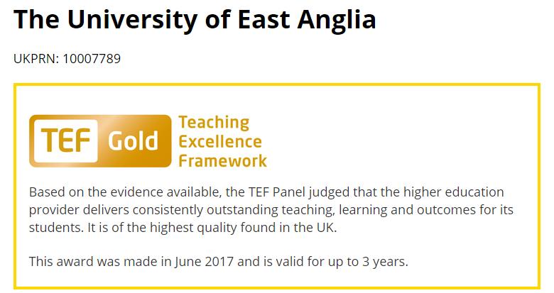 英国东英吉利大学怎么样,东英吉利大学世界大学
