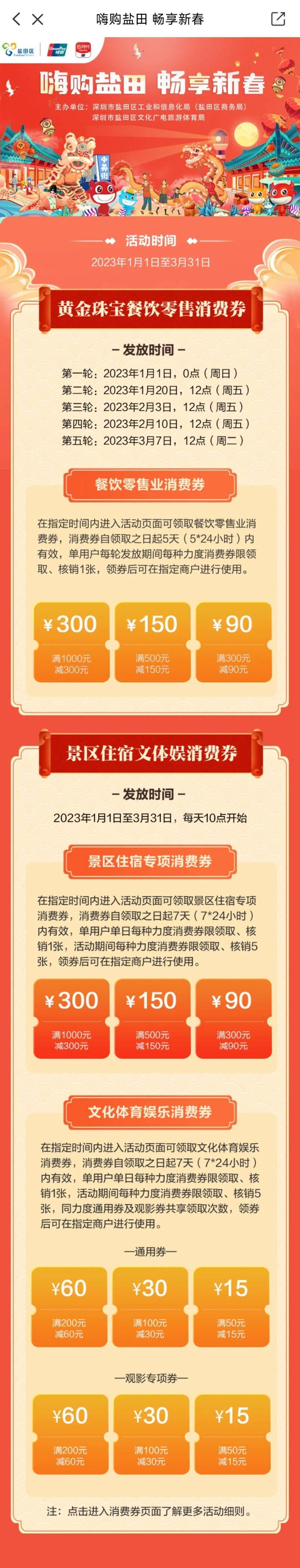 深圳千万元消费券来袭,深圳将发放5亿消费券怎么可以领