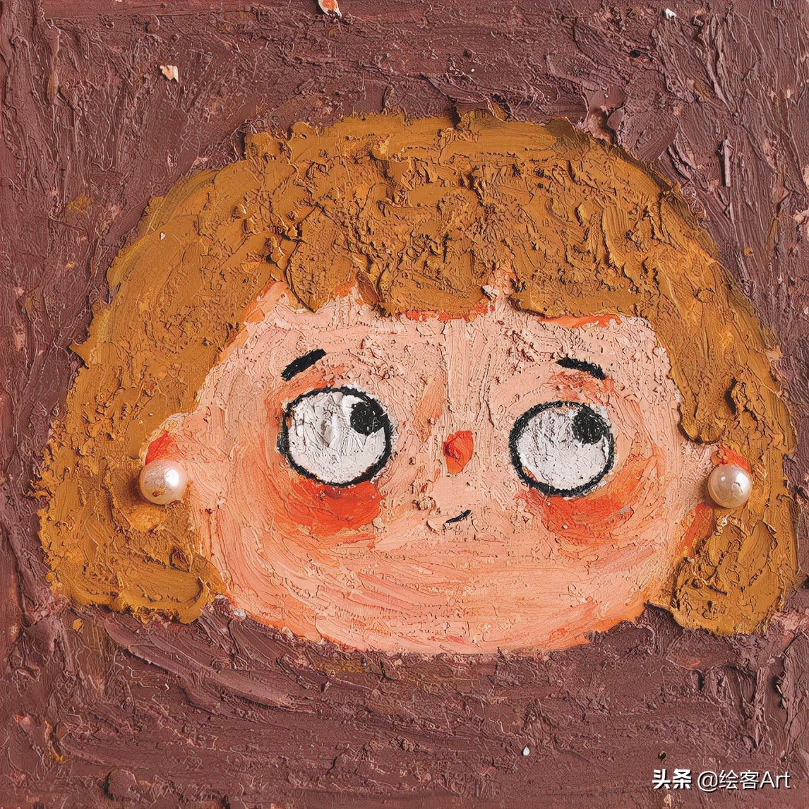 治愈了一切的不可爱图片,油画棒森系小清新插画