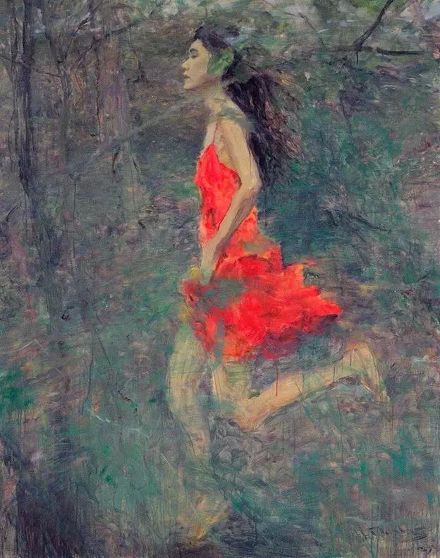 罗中立何多苓油画欣赏,何多苓人物油画教学视频