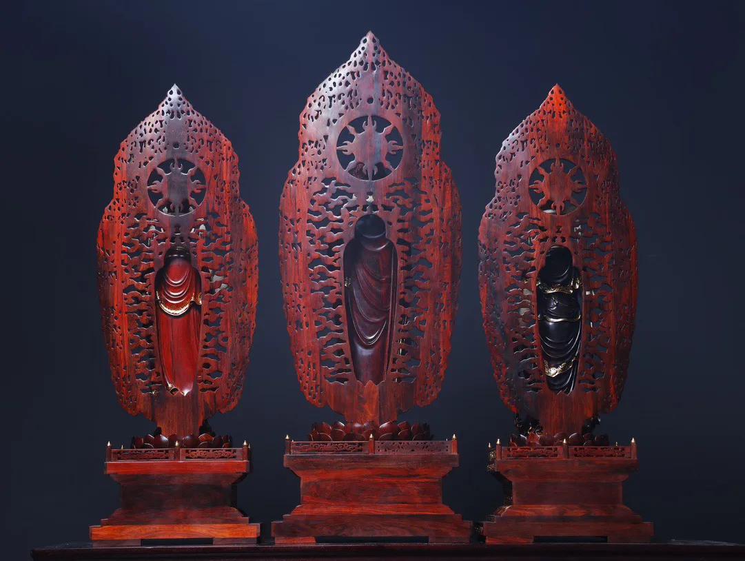 西方三圣接引真实案例,西方三圣挂画