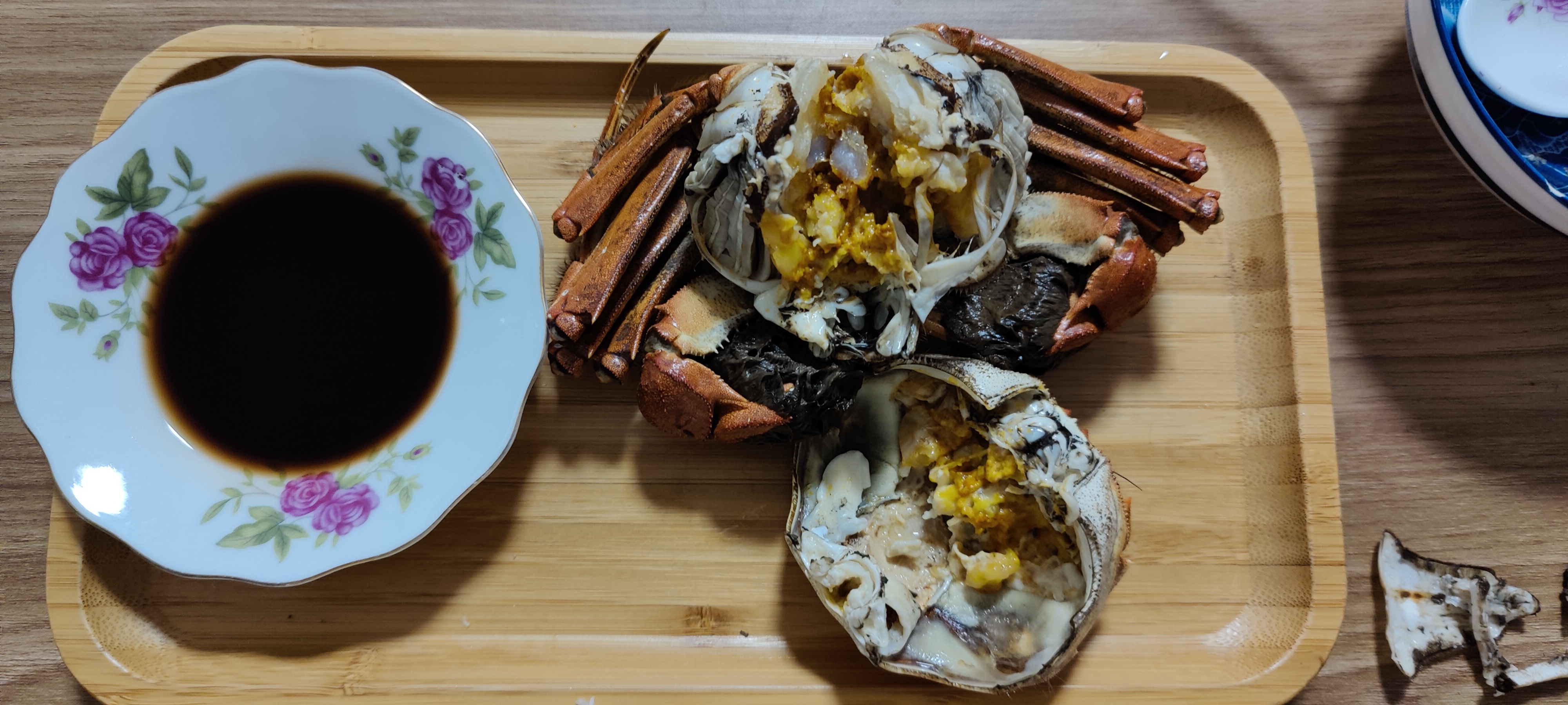 菊香蟹肥国画,菊香蟹