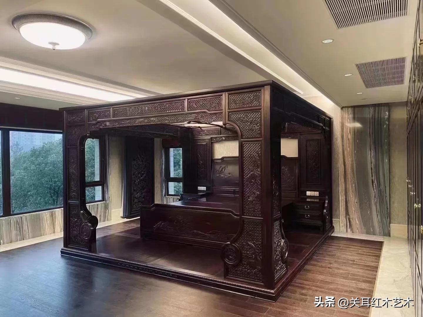 睡过的红木床有没有人买,价值千万的红木床