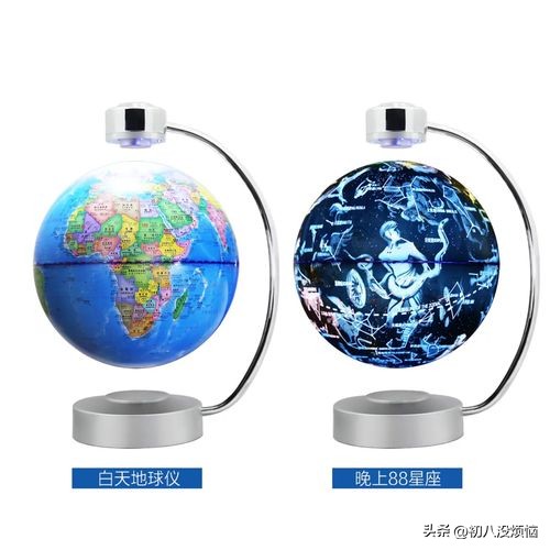 磁悬浮地球仪灯超大号,发光磁悬浮地球仪180度