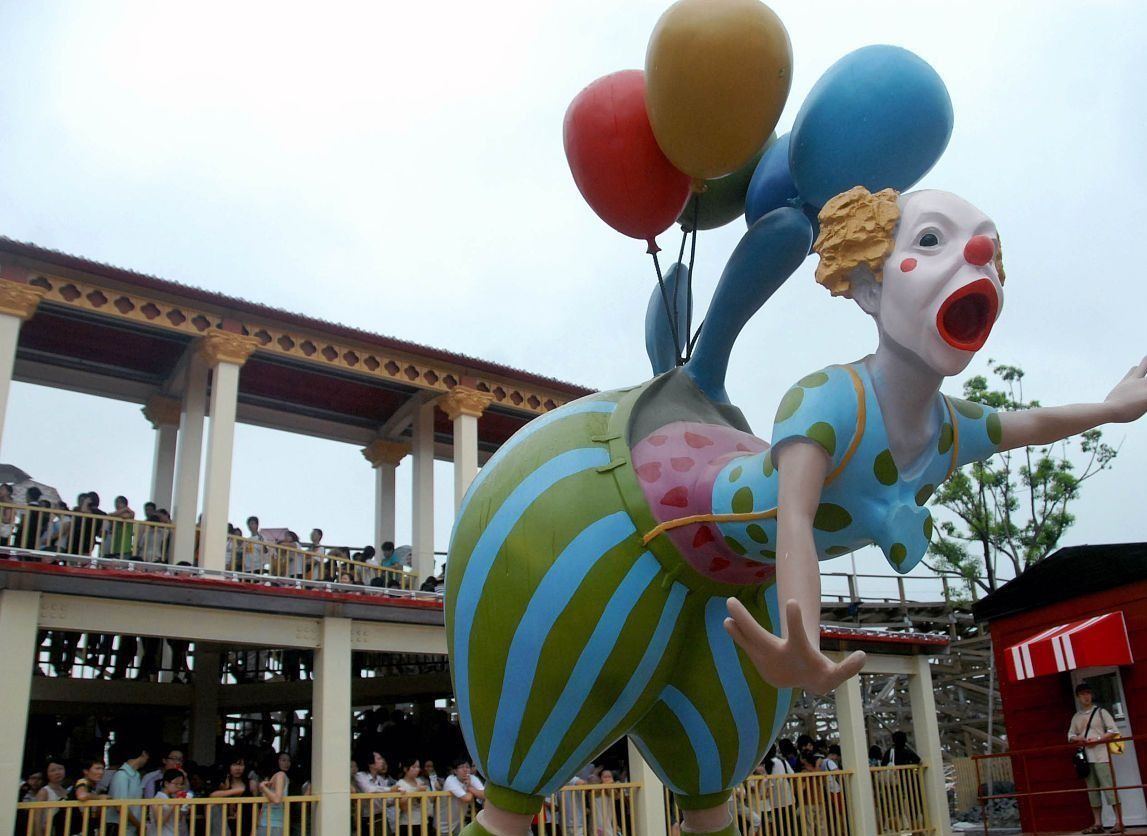 上海欢乐谷过山车视频,上海欢乐谷古木游龙