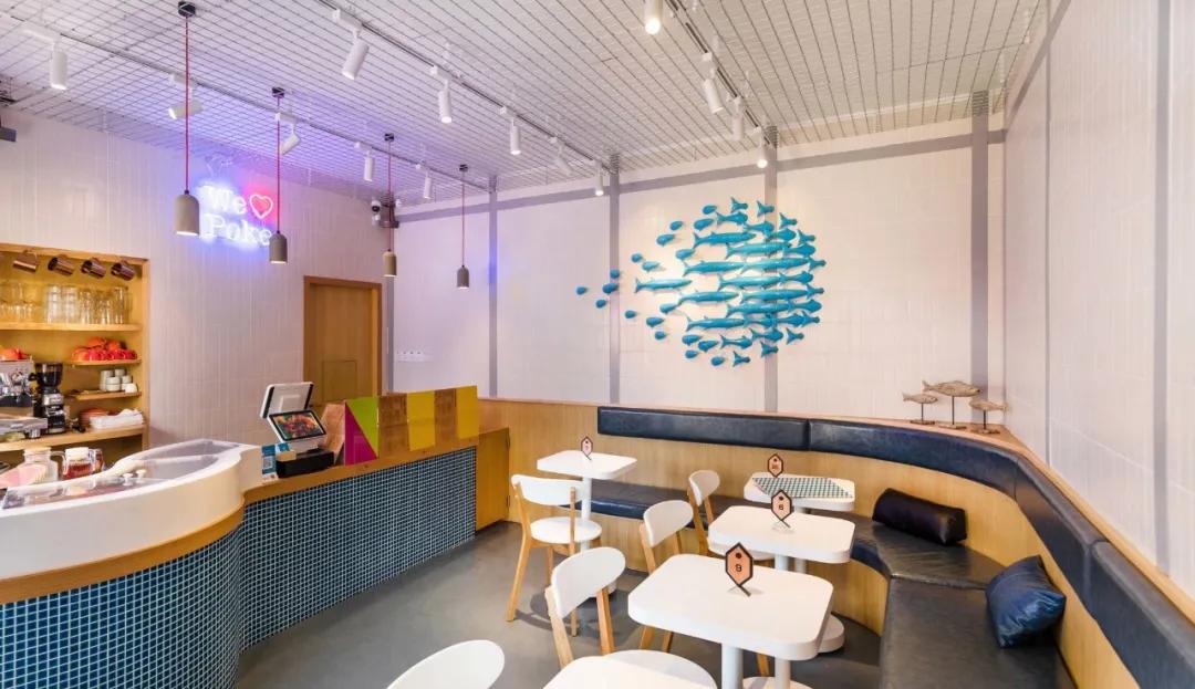 咖啡馆与餐厅一起的设计,极简咖啡厅设计案例赏析