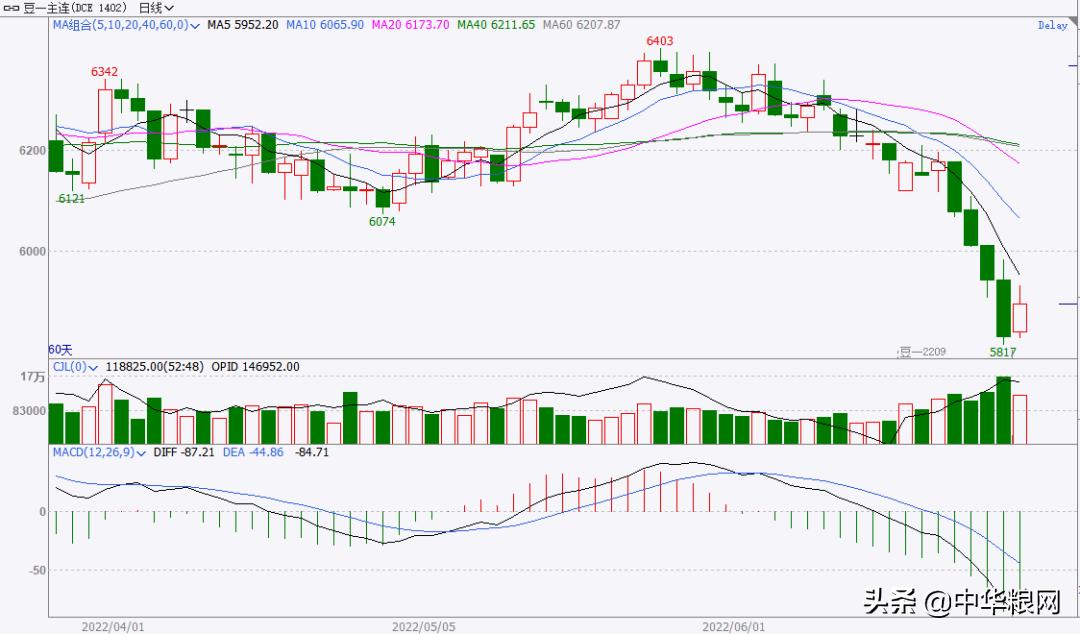 今日国际大豆期货走势图,十月六日大豆期货实时行情