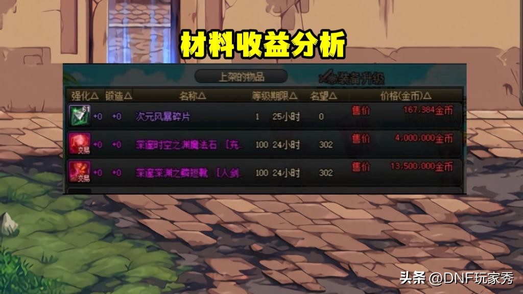 DNF:风暴幽城名言!摸金不贪,不如恩山,紫牌必翻