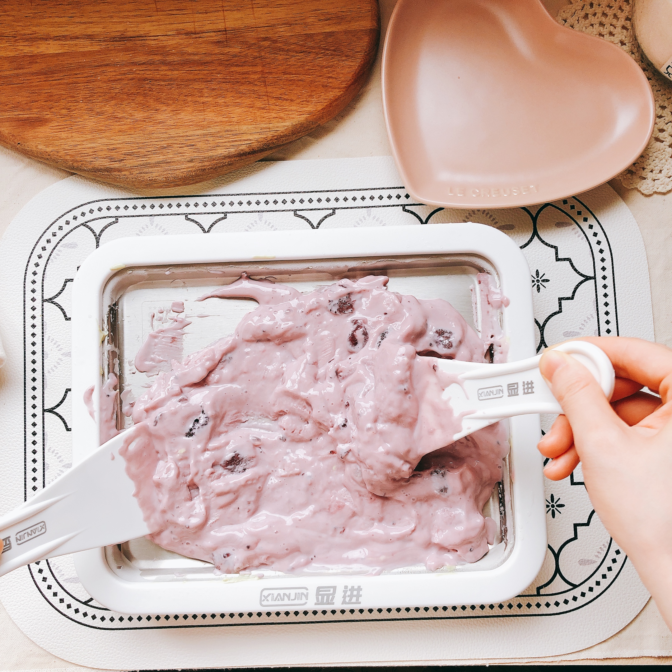 家用免插电小型炒冰机炒酸奶,家用炒冰机炒冰沙