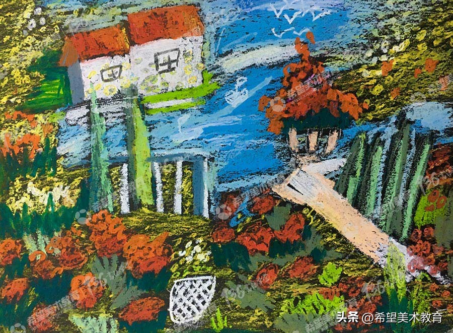 富有童年趣味的美术作品,童真童趣绘画作品展示