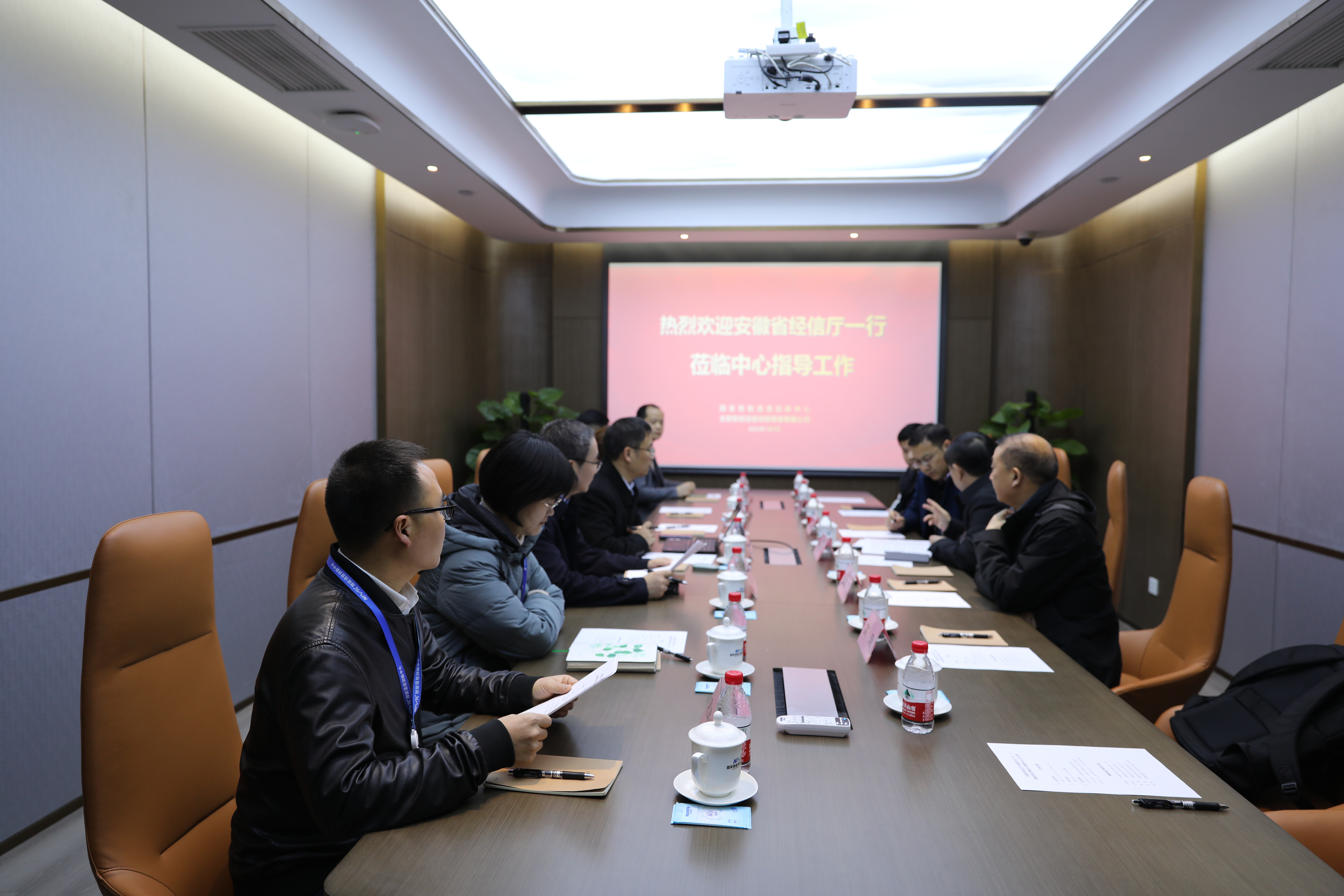 安徽省经信厅厅长牛弩韬一行莅临中国声谷调研