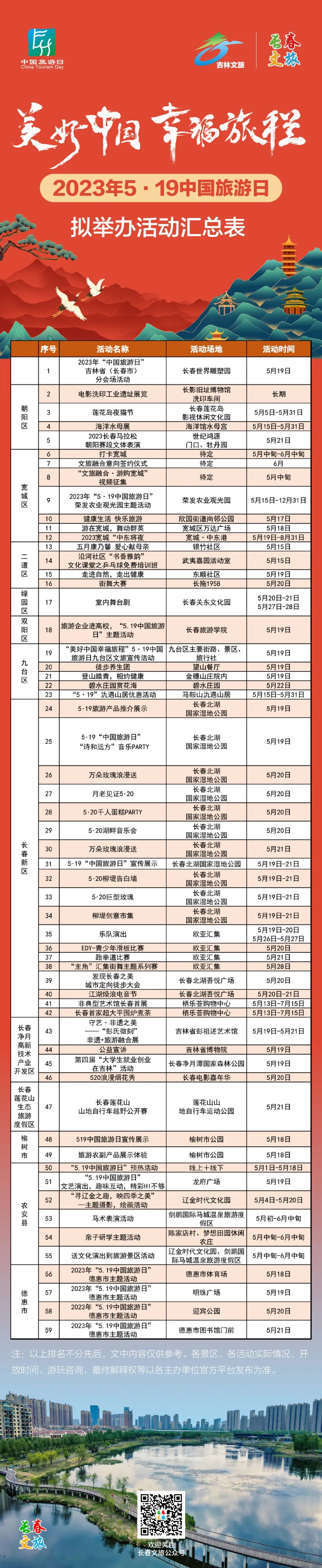长春519免票景点,长春旅游特价门票