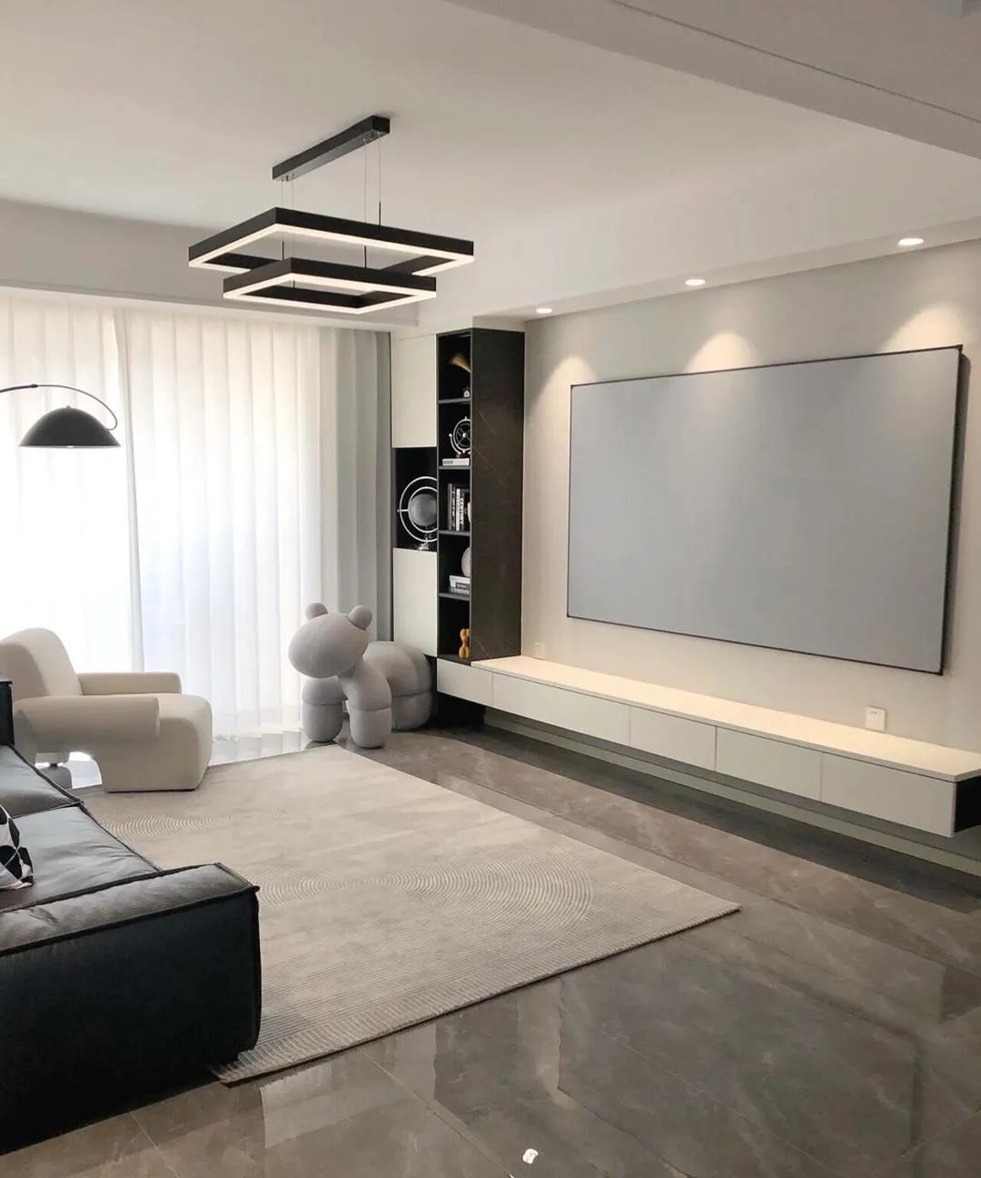 最流行格栅电视背景墙,30款背景墙