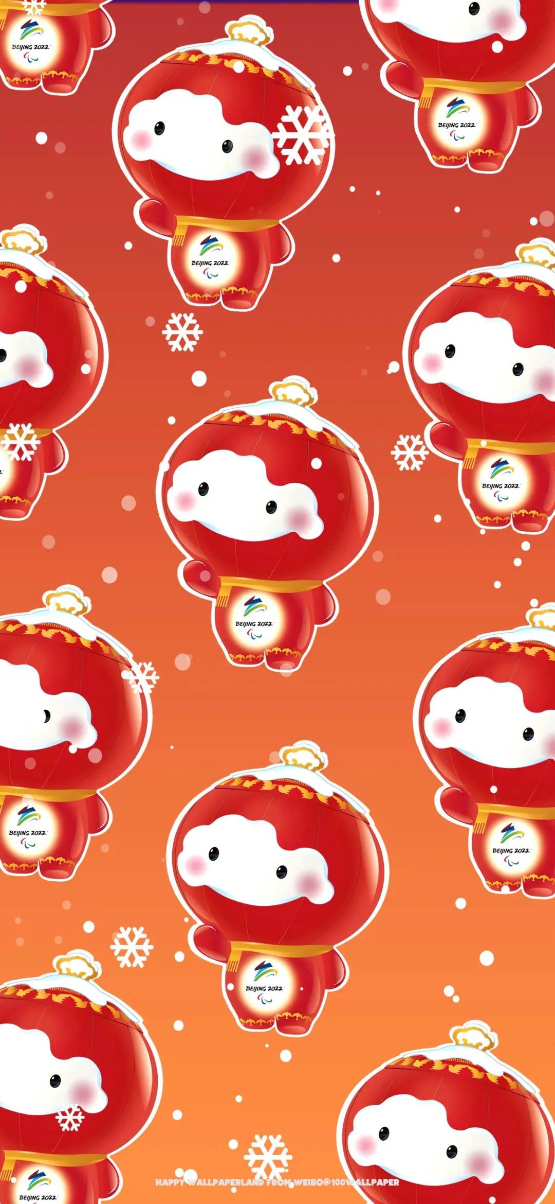 冰墩墩和雪容融头像框,冰墩墩和雪容融头像壁纸系列图片