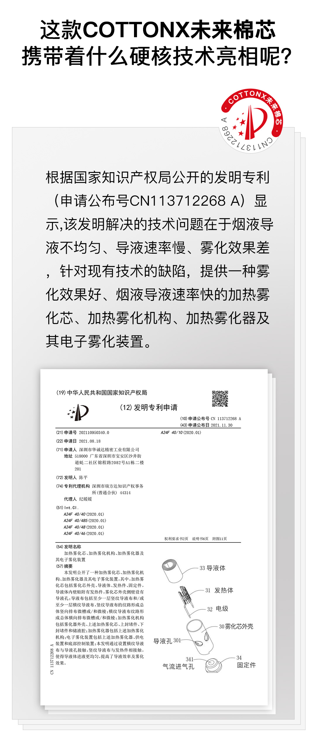 COTTONX未来棉芯，硬核专利开启雾化“全棉”时代