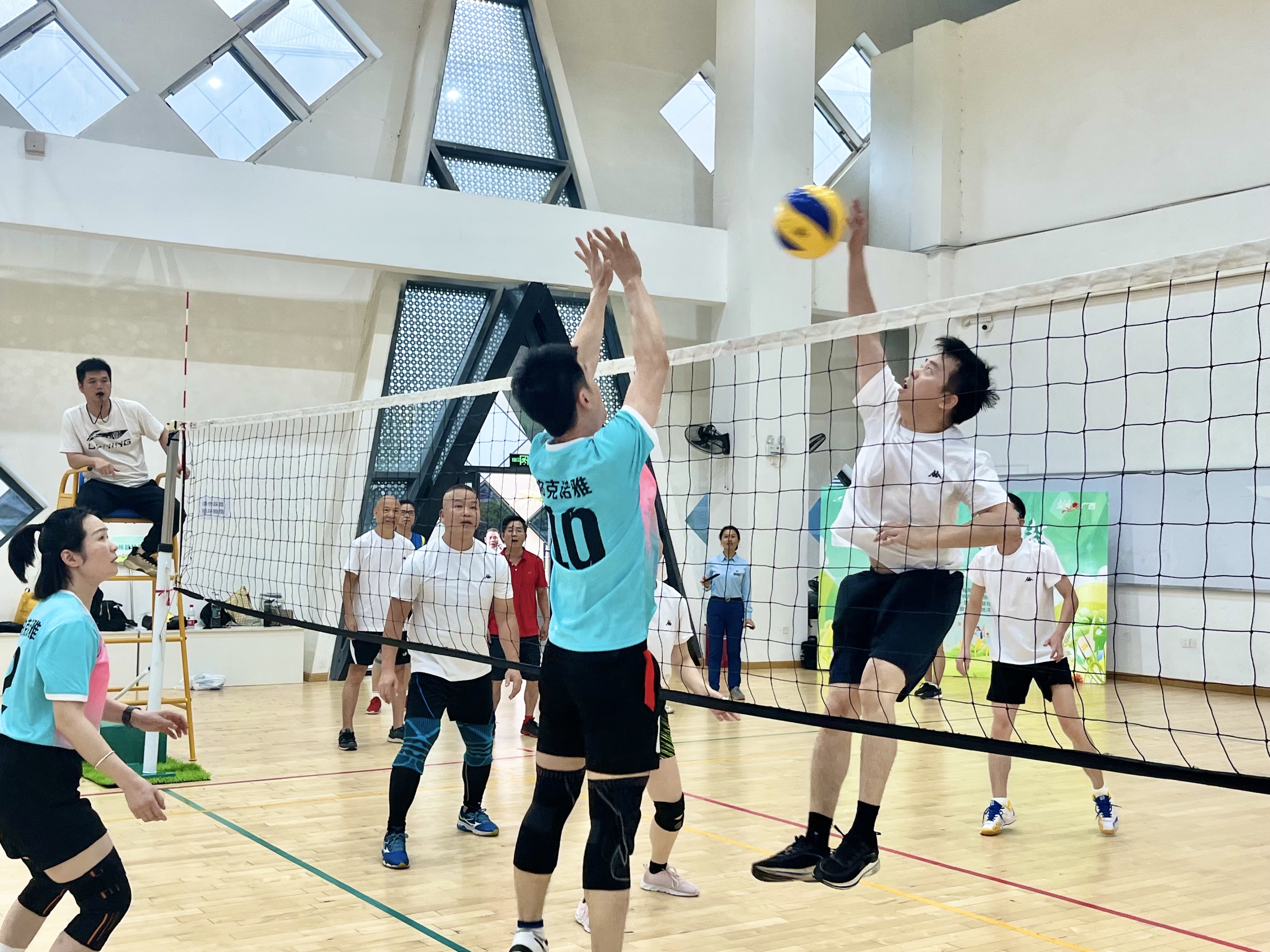 社区气排球比赛开幕式,社区组织气排球活动