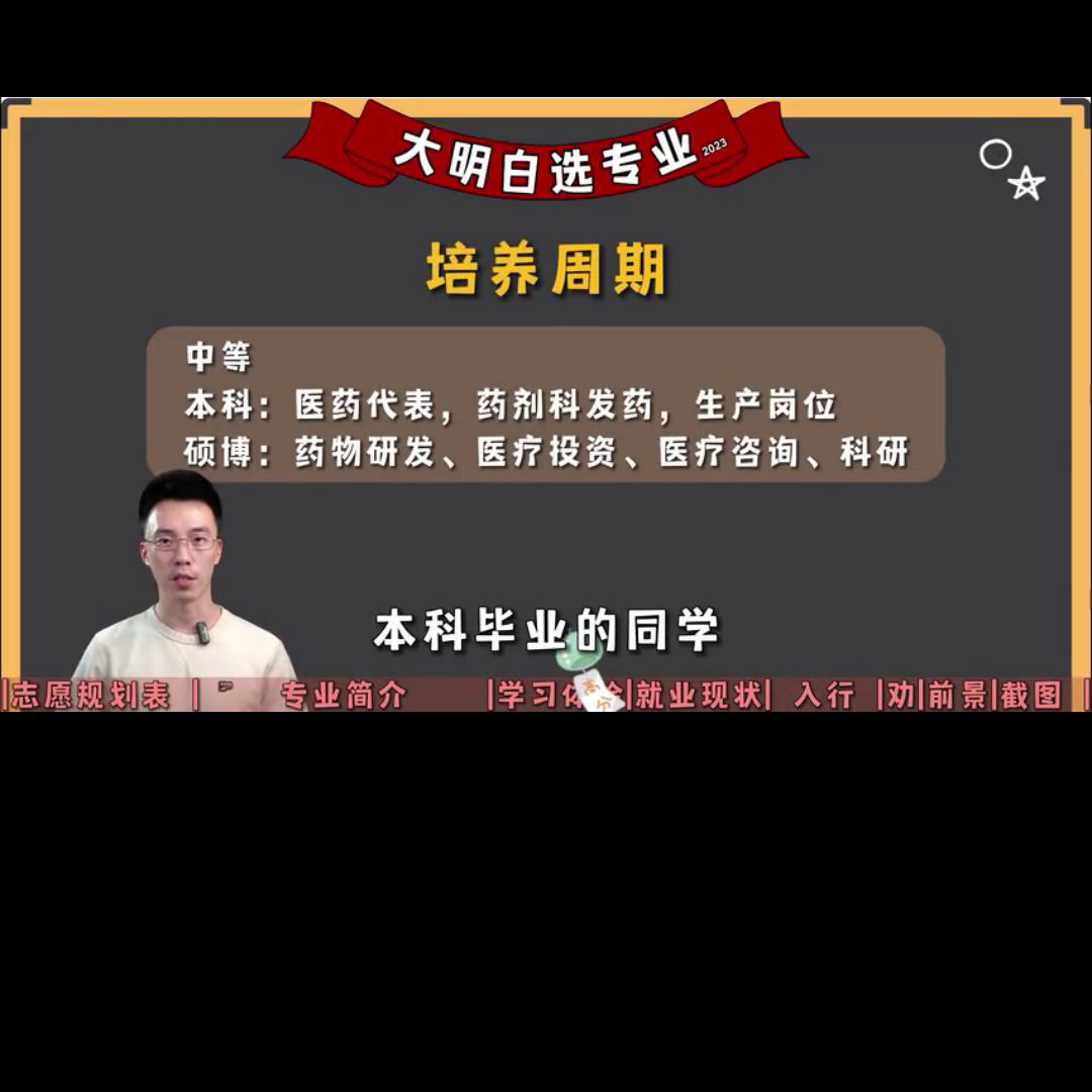 药学专业的工作志愿怎么填,药学专业志愿填报怎么报