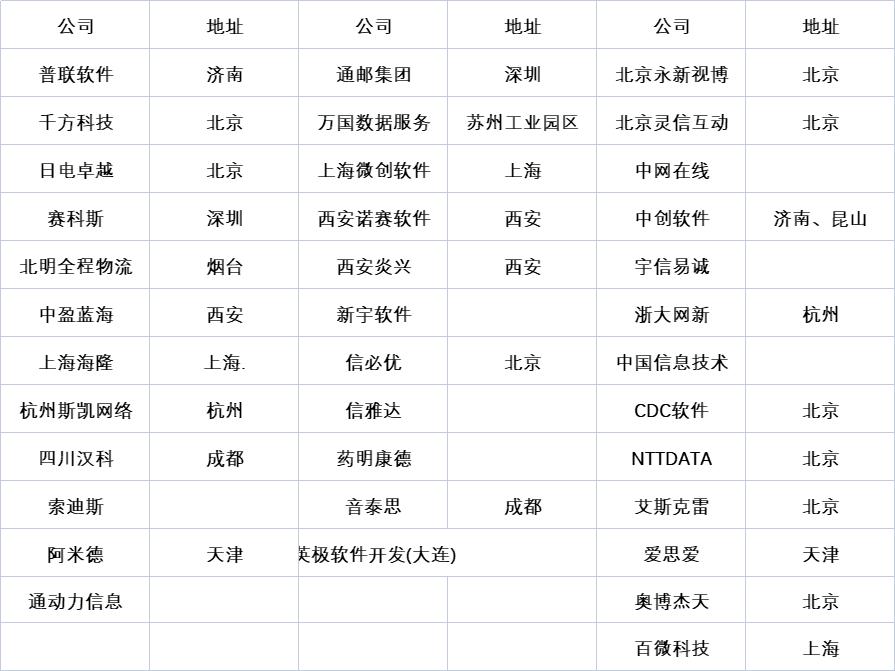 知名的it外包公司有哪些,中国十大软件外包公司