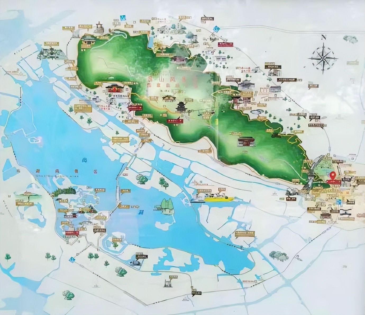 虞山风景区是虞山公园吗,常熟虞山公园旅游攻略图