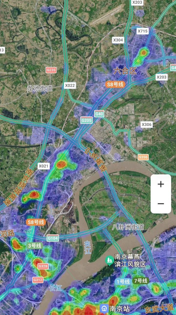 南京六合溧水和高淳,南京浦口和六合