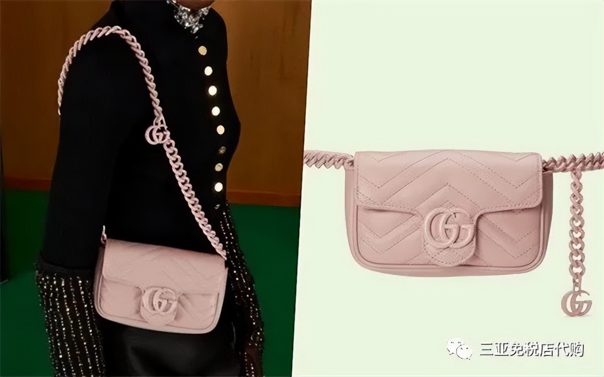 古驰包包marmont中号斜背,古驰包包款式黑链