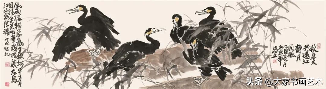 大家书画作品视频,汤立大写意花鸟画展