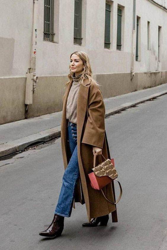 冬天离不开的军大衣,有种永不褪色的优雅就是驼色大衣