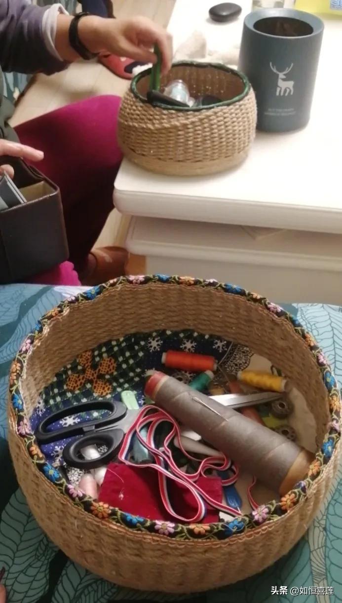 编圆笸箩全教程,柳条编的大笸箩