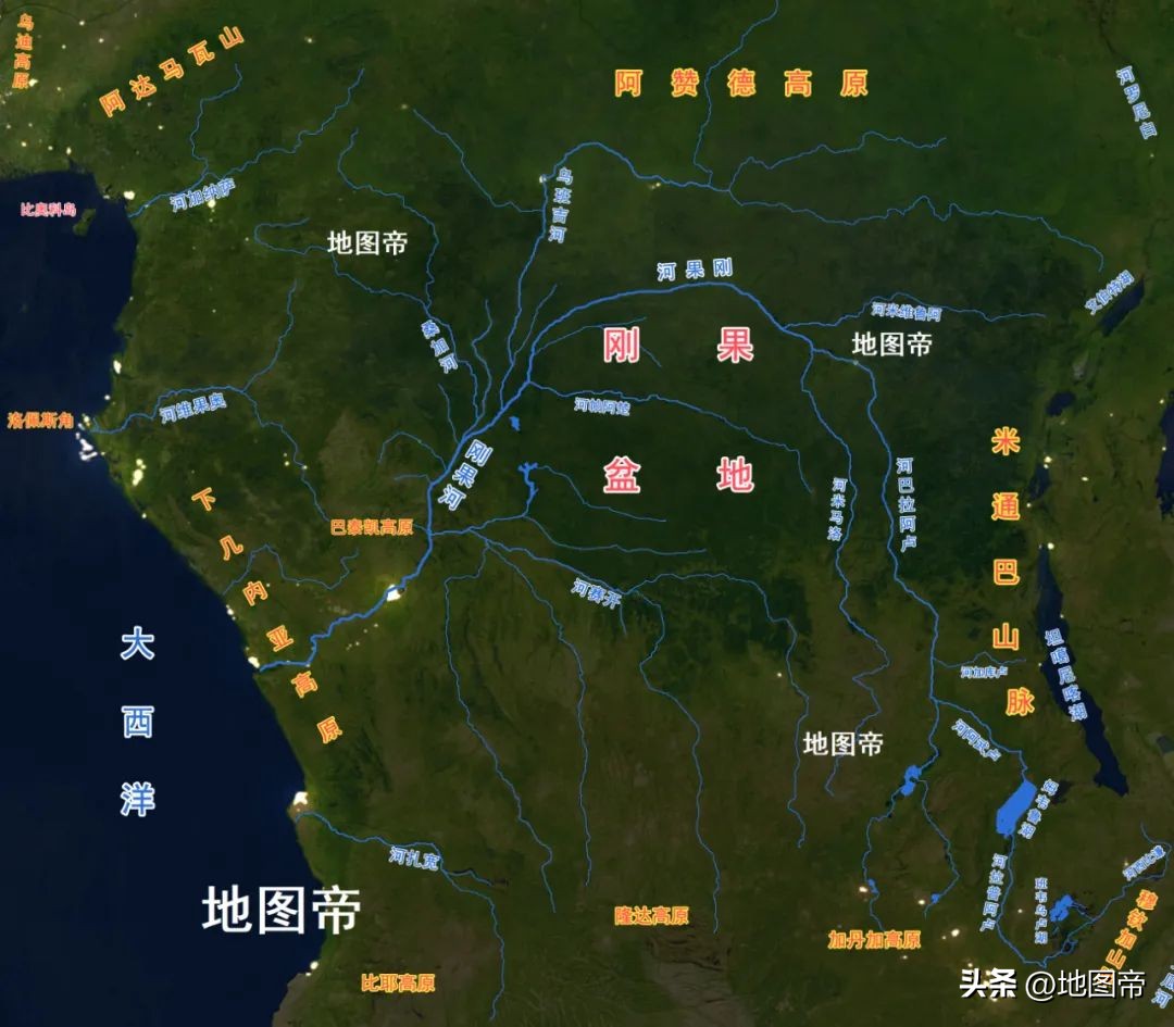 南非东非西非中非,南非中非西非