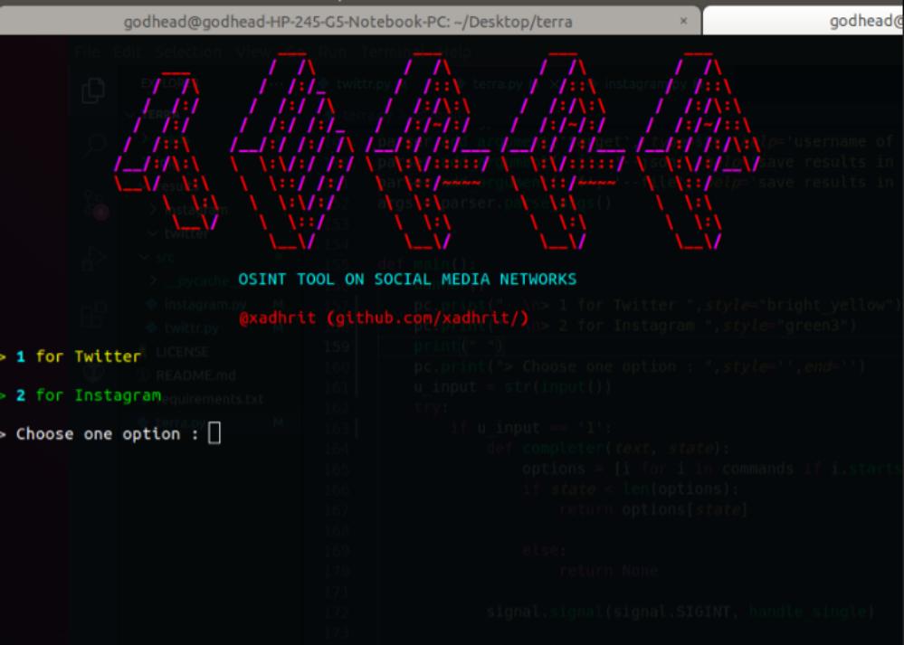 能在Twitter和Instagram上实现信息收集和数据获取的工具