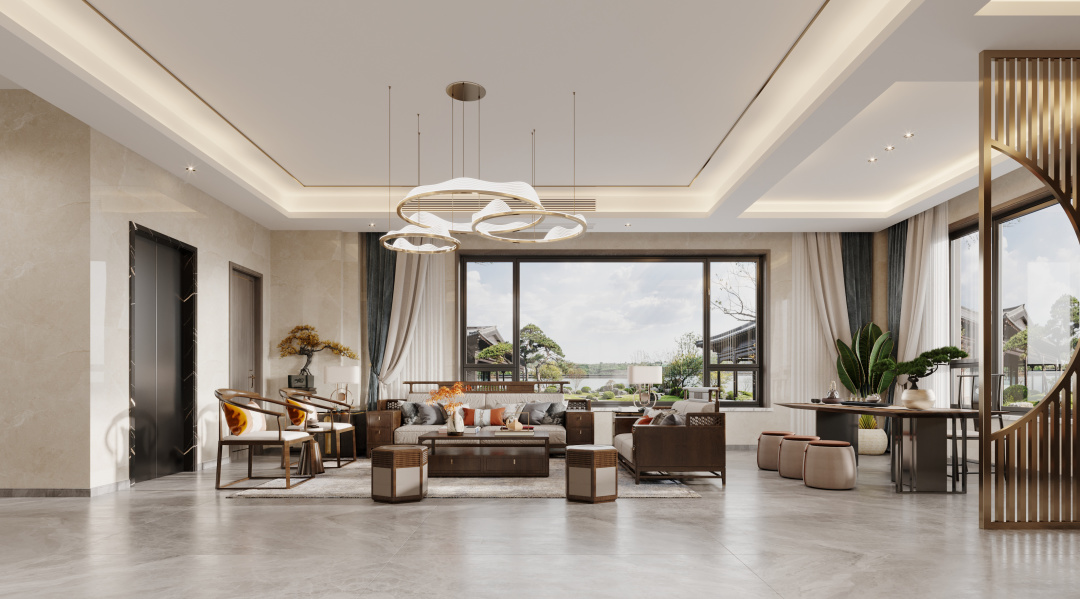 诸暨中式风格装修,诸暨新房装修报价