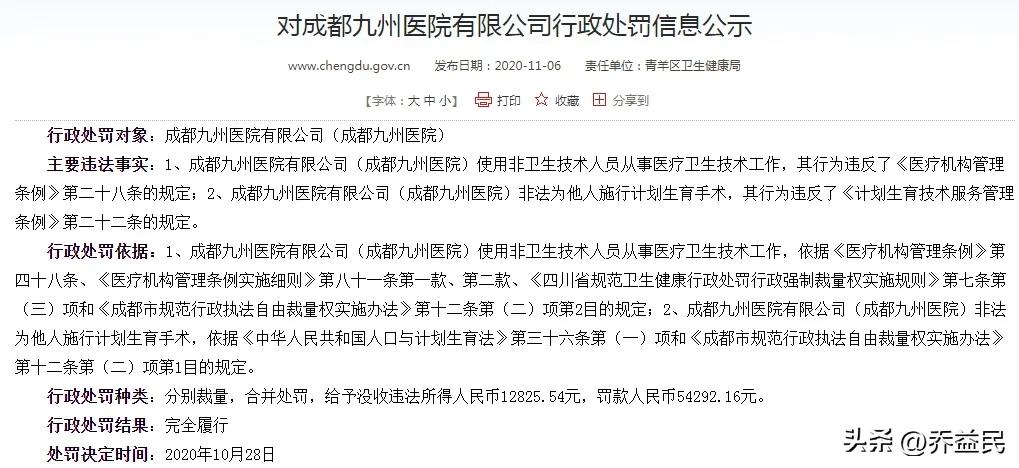 非法堕胎会被怎么处罚,非法进行节育手术罪案例
