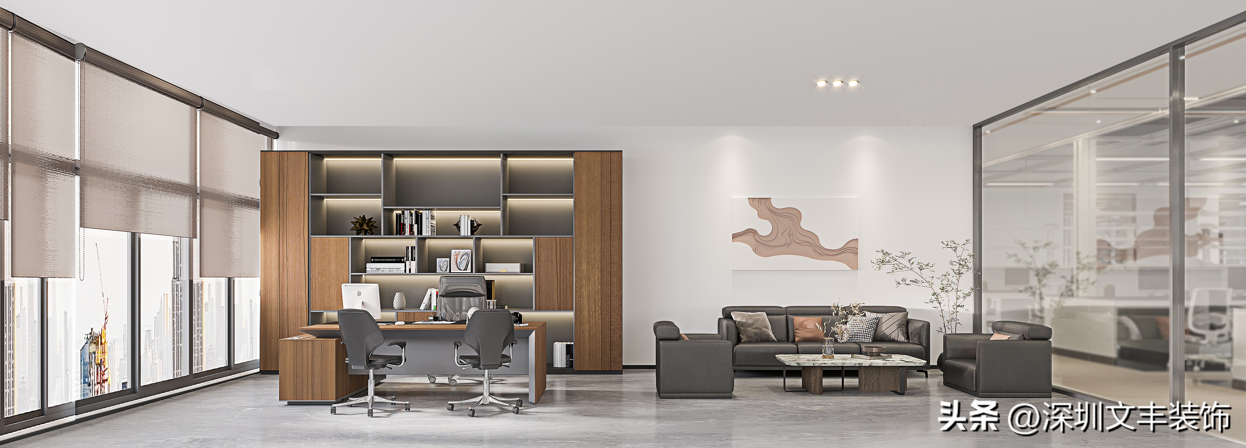 老板大型办公室怎么装修,经理办公室装修设计细节