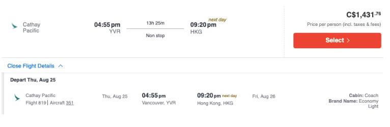 加航多伦多直飞中国的航班,东方航空直飞多伦多航班