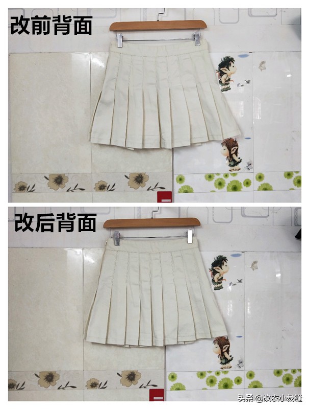 半身裙腰大了怎么改小教程,衣服收腰大了改小妙招不用缝